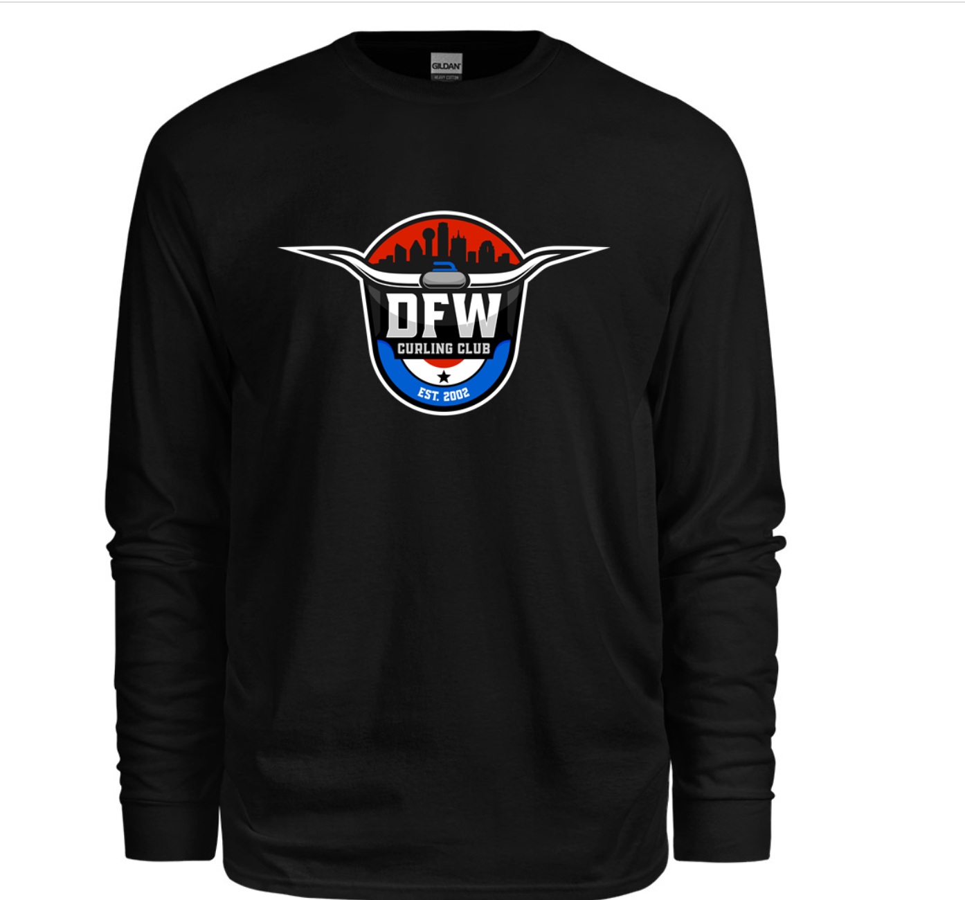 DFW Curling Club Logo Long Sleeve Shirt