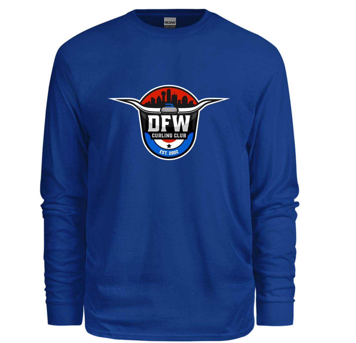DFW Curling Club Logo Long Sleeve Shirt