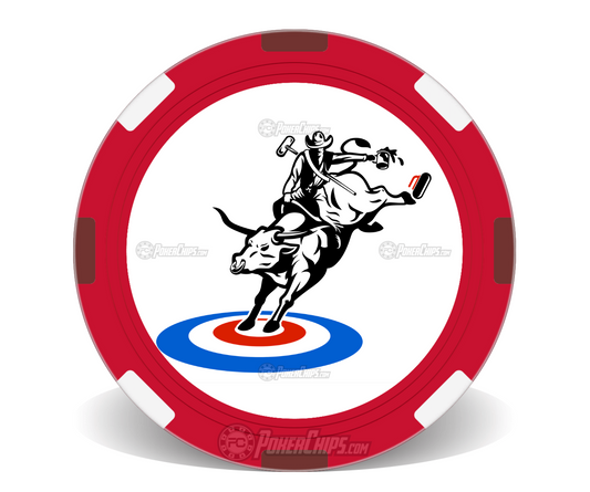 Steers & Beers/DFW Curling Club Logo Poker Chip Set of 5